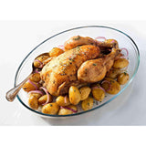 Ôcuisine Oval Glass Roasting Dish 35x24x6cm - Home Deco London