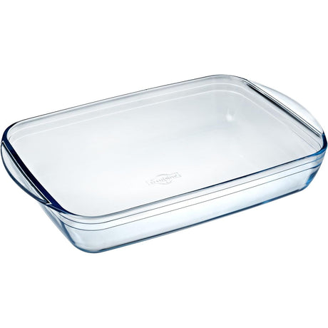 Ôcuisine® Set of 2 Medium Glass Roasting Dishes 2LT & 2.6LT - Home Deco London