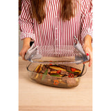 Ôcuisine® Borosilicate Glass Casserole Dish 6.7L – Stain-Resistant, Lightweight & Versatile Lid - Home Deco London