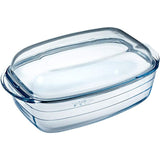 Ôcuisine® Borosilicate Glass Casserole Dish 6.7L – Stain-Resistant, Lightweight & Versatile Lid - Home Deco London