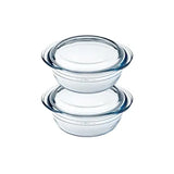 Ôcuisine® Set of 2 Glass Casserole Dishes 1.3L - Home Deco London