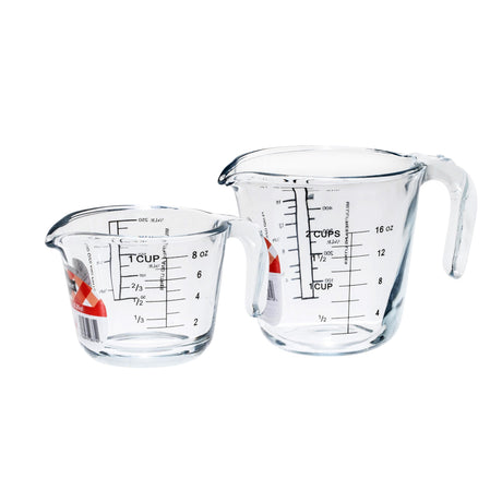 Ôcuisine® Glass Jugs Set of 2 - 0.25LT & 0.5LT - Home Deco London