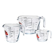 Ôcuisine® Set of 3 Glass Jugs 0.25L, 0.5L, 1L - Home Deco London