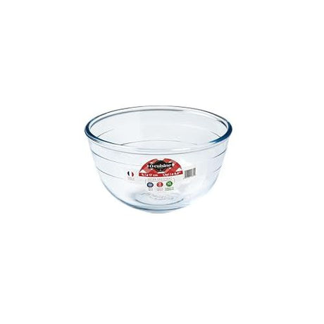 Ôcuisine® Borosilicate Set of 2 Glass Mixing Bowls 1.1L & 2.3L - Home Deco London