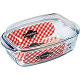Ôcuisine® Large Casserole Set Oval and Rectangular (Oval 4.1LT & Rectangular 6.7LT) - Home Deco London