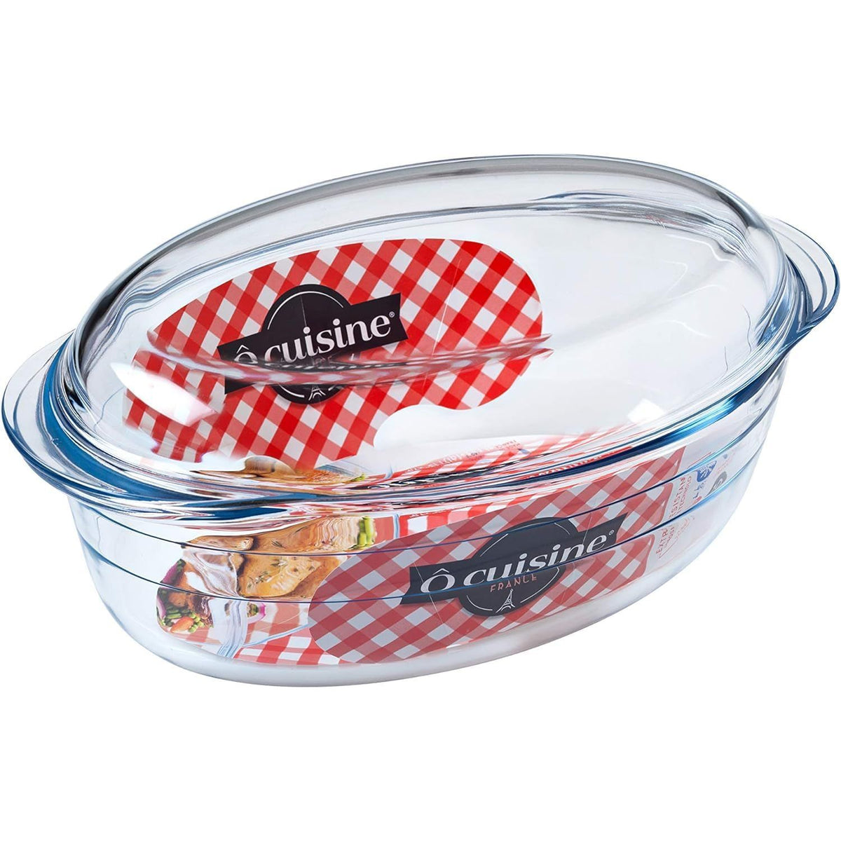 Ôcuisine® Large Casserole Set Oval and Rectangular (Oval 4.1LT & Rectangular 6.7LT) - Home Deco London