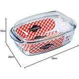 Ôcuisine® Set of 2 Large Rectangular Casserole Dishes 4.5LT - Home Deco London