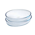 Ôcuisine Oval Glass Baking Dishes Set of 2 - 1.6LT & 2.2LT - Home Deco London