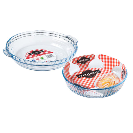 Ôcuisine® Deep Flan & Cake Dish with Handles Set - Home Deco London