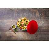 Ôcuisine® Set of 3 Glass Mixing Bowls with Red Lids - 1L & 2 x 2L - Home Deco London