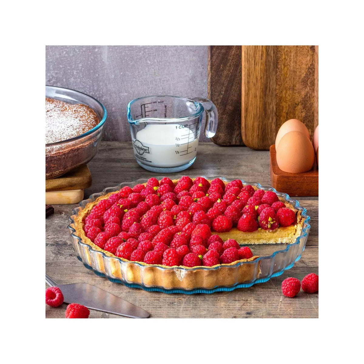 Ôcuisine® Small 2-Pack Glass Pie Dish - Home Deco London