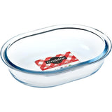 Ôcuisine® Small Borosilicate Glass Pie Dish 19x14cm - Home Deco London