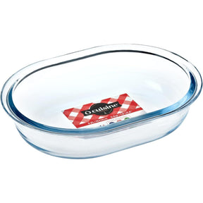 Ôcuisine® Small Borosilicate Glass Pie Dish 19x14cm - Home Deco London