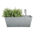 Old zinc balcony flowerpot, a classic zinc balcony planter perfect for creating a beautiful garden space.