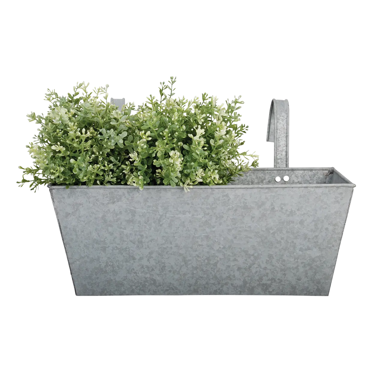 Old zinc balcony flowerpot, a classic zinc balcony planter perfect for creating a beautiful garden space.