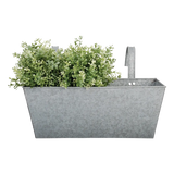 Old zinc balcony flowerpot, a classic zinc balcony planter perfect for creating a beautiful garden space.