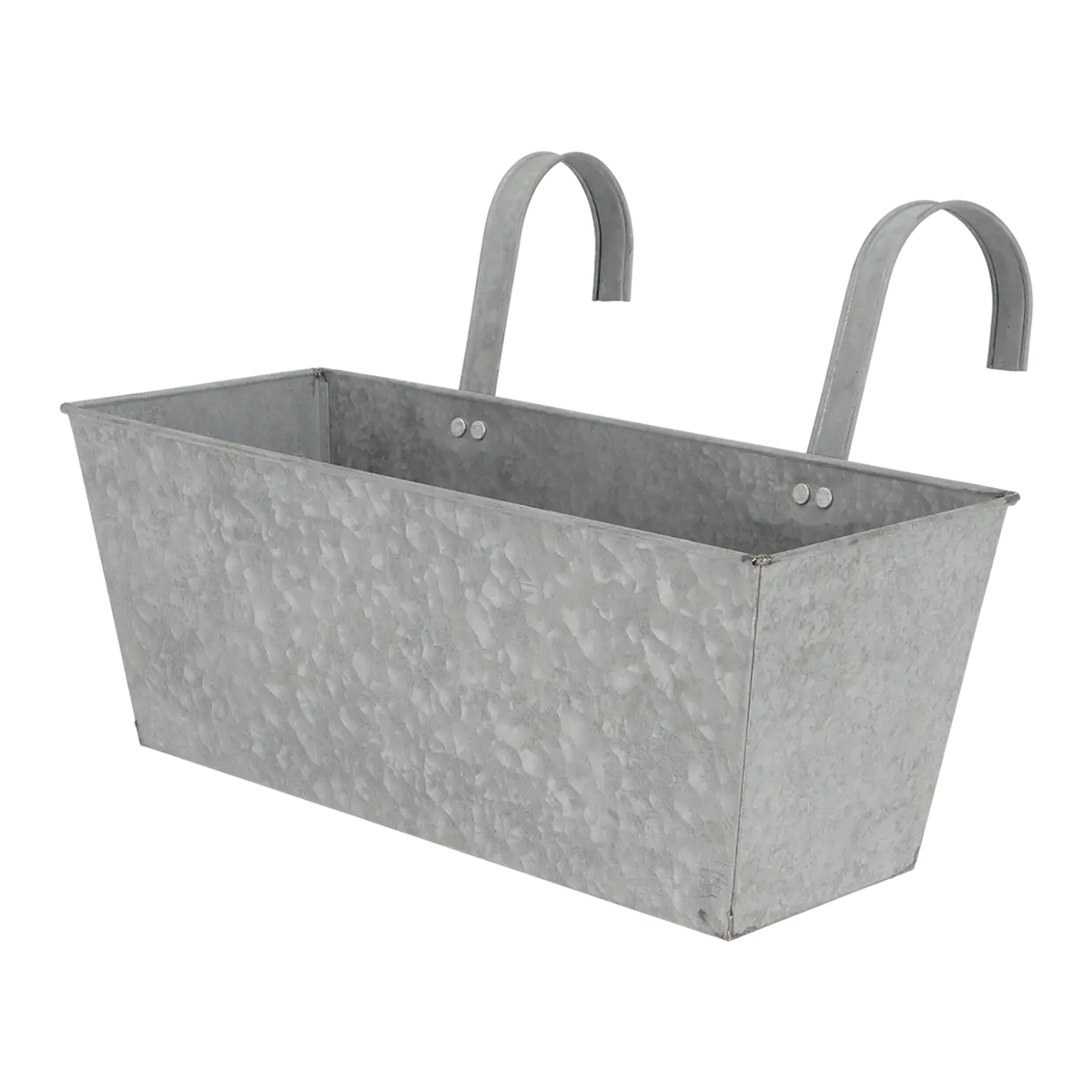 Elegant old zinc balcony flowerpot, a versatile zinc balcony planter for adding greenery to your outdoor areas.