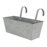 Elegant old zinc balcony flowerpot, a versatile zinc balcony planter for adding greenery to your outdoor areas.