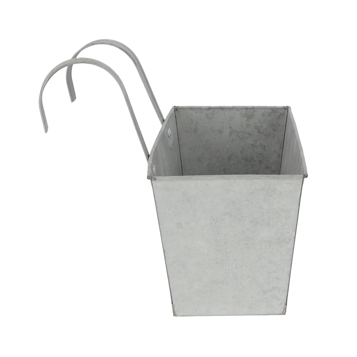 Decorative old zinc balcony flowerpot, combining elegance with function as a practical zinc balcony planter.