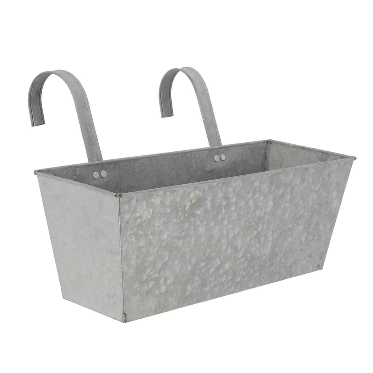 Old zinc balcony flowerpot featuring an elegant design, making it the ideal zinc balcony planter for any space.