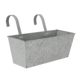 Old zinc balcony flowerpot featuring an elegant design, making it the ideal zinc balcony planter for any space.