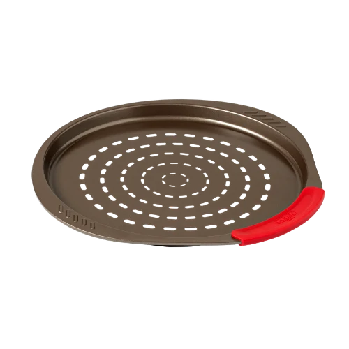 Pyrex asimetriA Metal Round pizza tray with silicone handle