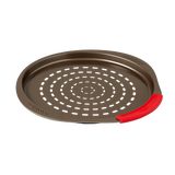 Pyrex asimetriA Metal Round pizza tray with silicone handle