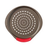 Pyrex asimetriA Metal Round pizza tray with silicone handle
