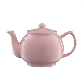 Pastel Pink Teapot - 6 Cup Stoneware, Durable & Heat Retaining, Dishwasher & Microwave Safe - Home Deco London