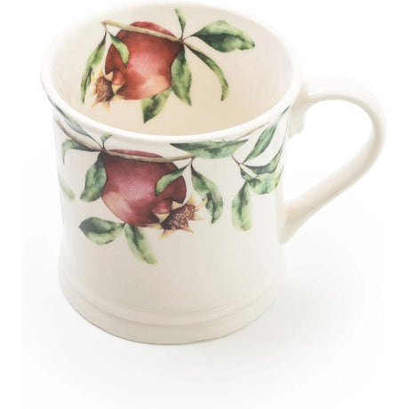 Persian Pomegranate Set of 4 Ceramic Tankard Mugs 430ml - Home Deco London