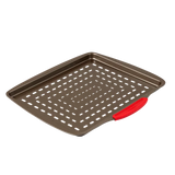 Pyrex asimetriA Metal Rectangular pizza tray with silicone handle
