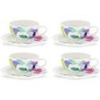 Portmeirion Home & Gifts WG67105-XL Water Garden breakfast cup and saucer set showcasing vibrant floral design.