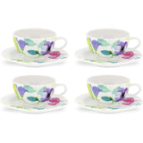 Portmeirion Home & Gifts WG67105-XL Water Garden breakfast cup and saucer set showcasing vibrant floral design.