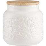 Elegant Price & Kensington Acorn Coffee Jar featuring a soft cream glaze finish, perfect for your kitchen.