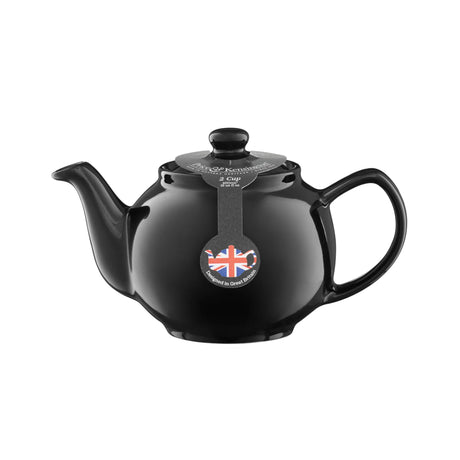 Price & Kensington Black Teapot 2 Cup 450ml Stoneware, Modern, Durable & Heat Retaining Kitchen Accessory - Home Deco London