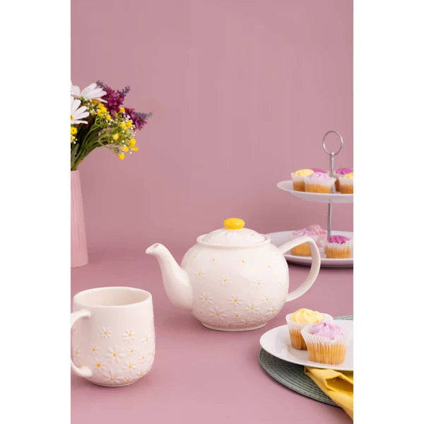 Price & Kensington Daisy Embossed Mug 360ml - Home Deco London