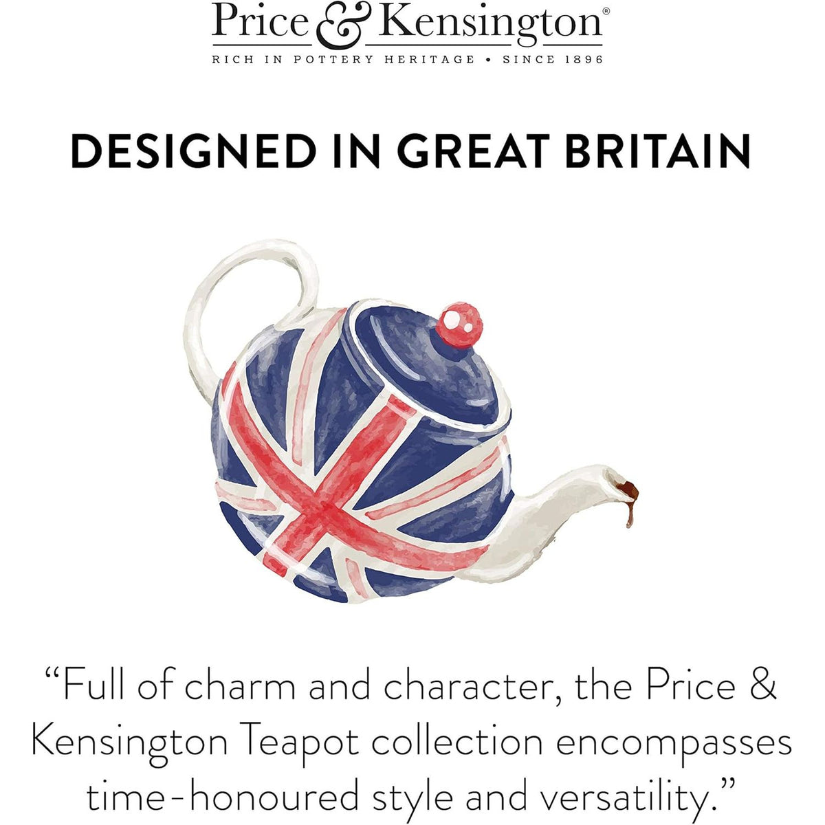 Price & Kensington Deep Magenta 2 Cup Teapot - Home Deco London