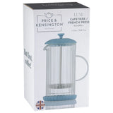 Price & Kensington Luxe French Press White Cafetiere 1 Litre Bluebell - Home Deco London