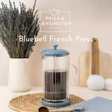 Price & Kensington Luxe French Press White Cafetiere 1 Litre Bluebell - Home Deco London