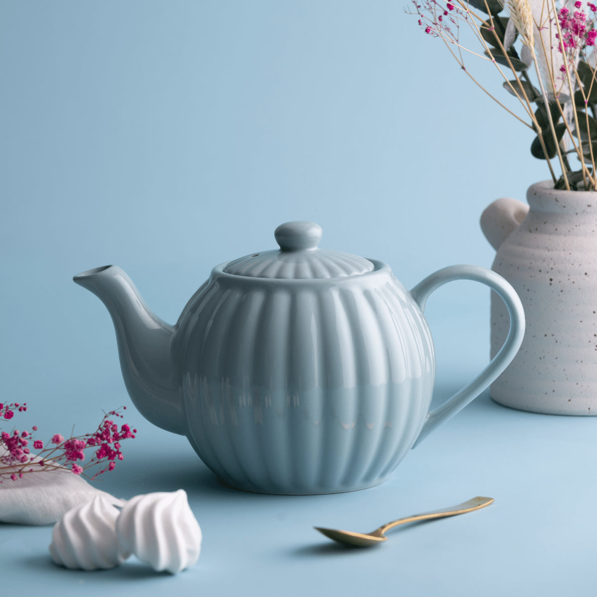 Price & Kensington Luxe 6 Cup Duckegg Teapot - Home Deco London