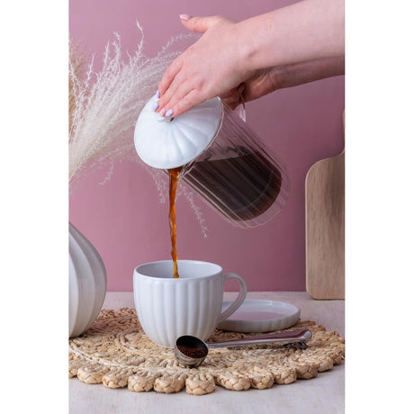 Price & Kensington Luxe Set Of 2 White Espresso Cups With 85ml - Home Deco London