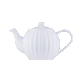 Price & Kensington Luxe White 2 Cup Stoneware Teapot 450ml - Home Deco London