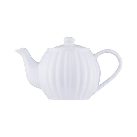 Price & Kensington Luxe White 2 Cup Stoneware Teapot 450ml - Home Deco London