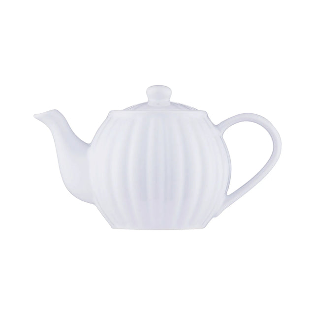 Price & Kensington Luxe White 2 Cup Stoneware Teapot 450ml - Home Deco London