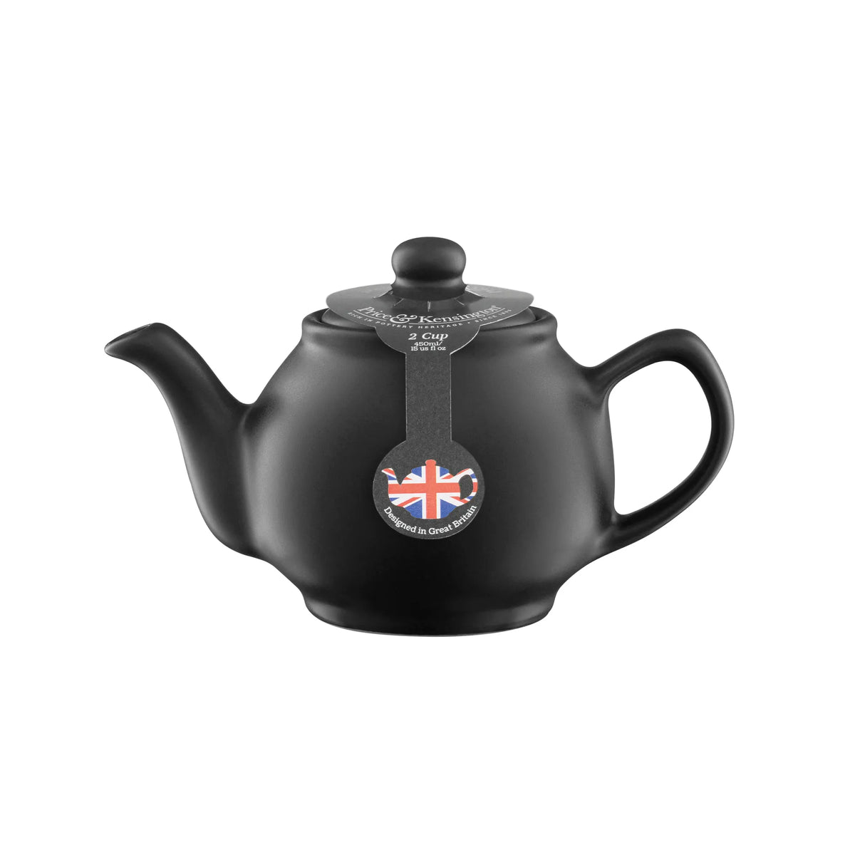 Price & Kensington Matt Black Teapot 2 Cup - Home Deco London