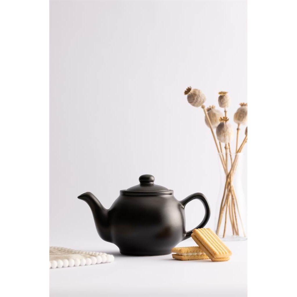 Price & Kensington Matt Black Teapot 2 Cup - Home Deco London