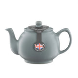 Price & Kensington Matt Grey Teapot - 6 Cup Capacity, Non-Drip Spout, & Durable Stoneware - Home Deco London