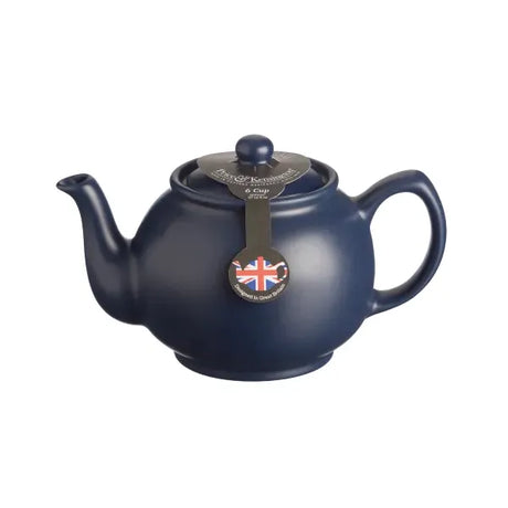 Price & Kensington Matt Navy Blue 6 Cup Teapot - Home Deco London
