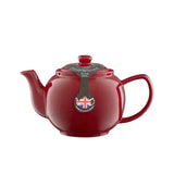 Price & Kensington Red Teapot 10 Cup Capacity, Glossy Finish, Non-Drip Spout, Ergonomic Handle - Home Deco London