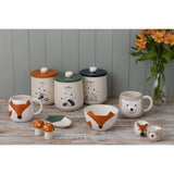 Chic Price & Kensington Woodland airtight storage jars, perfect for adding a touch of nature to your kitchen while storing tea, coffee, and sugar.